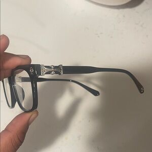 Black and Silver Chromheart Eyeglasses